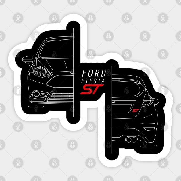 Ford Fiesta ST Sticker by AliceEye555